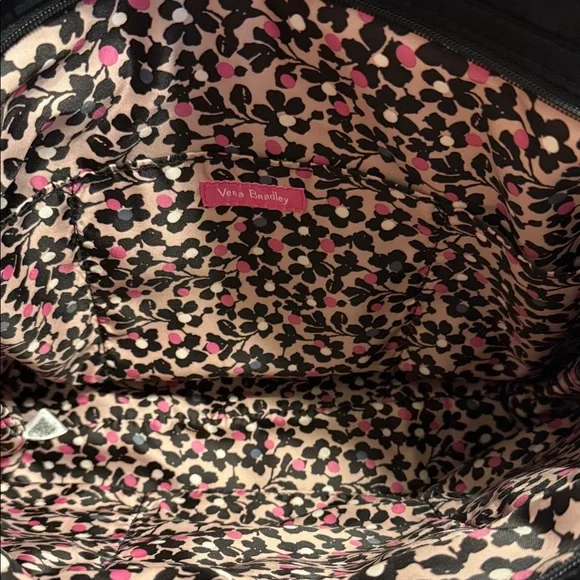 Vera Bradley Black Microfiber shoulder bag NWOT - Picture 2 of 7